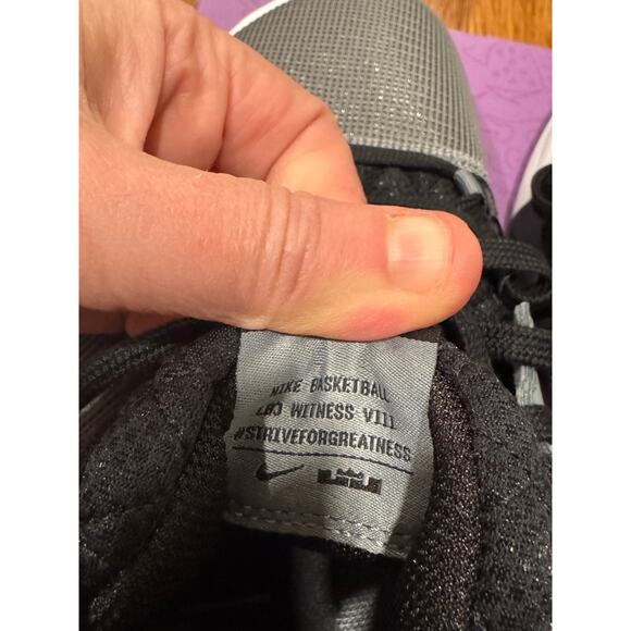 Nike LeBron Witness VIII “Cool Grey/Black” – Men’s Size 12 – New in Box main image 8